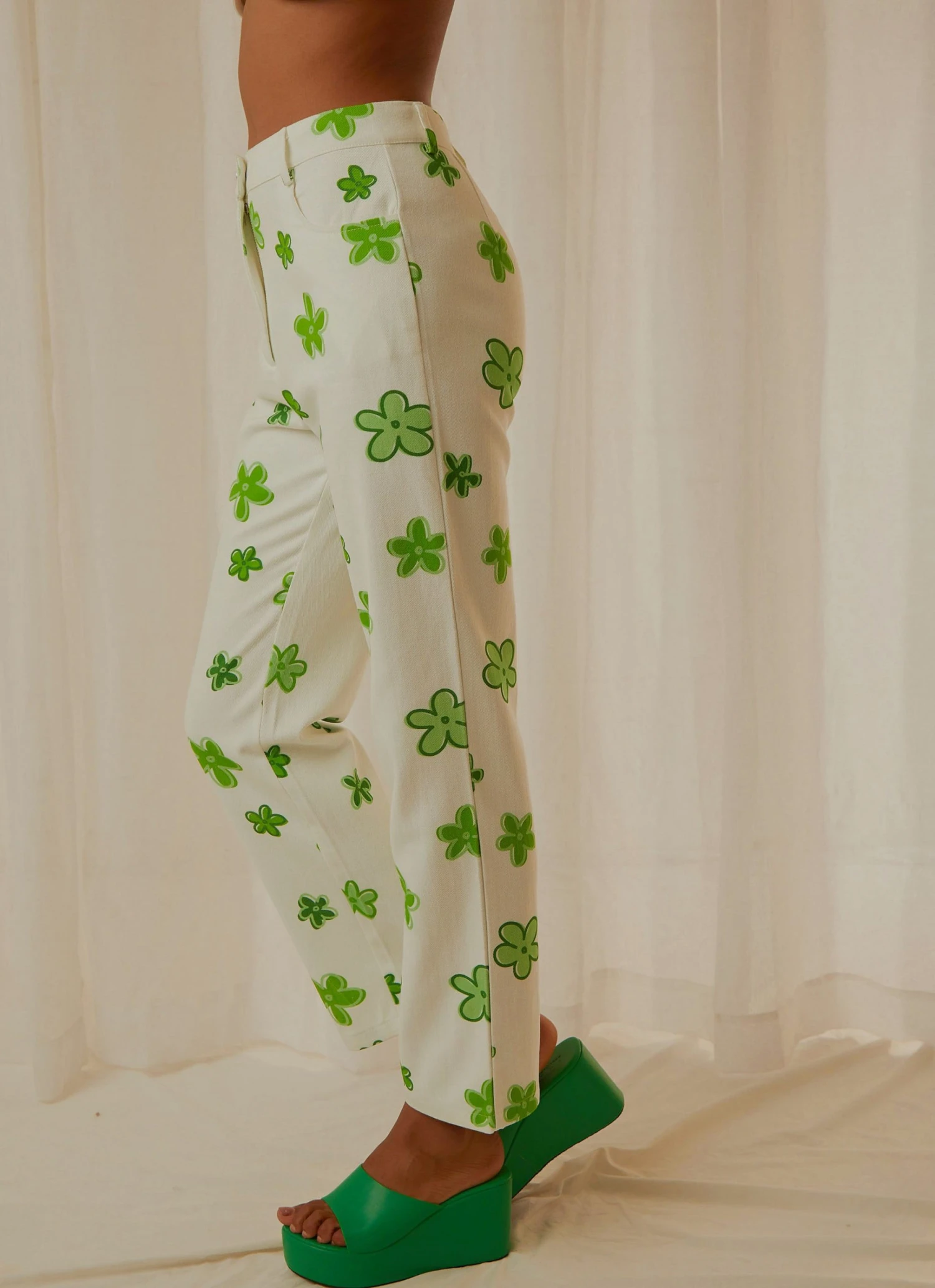 Peppermayo Exclusive Keep Your Heart Pants - Green Wild Poppies 6 Peppermayo Exclusive Keep Your Heart Pants - Green Wild Poppies