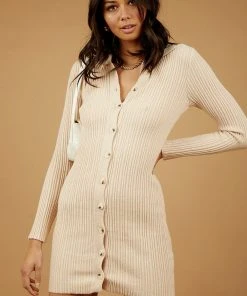 Peppermayo Kendall Mini Dress - Beige