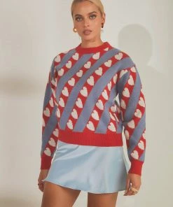 Peppermayo Home With You Knit Sweater - Red 11 Peppermayo Home With You Knit Sweater - Red