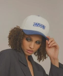 Vacancy Supply Revival Cap - White-Cobalt New & Most Loved