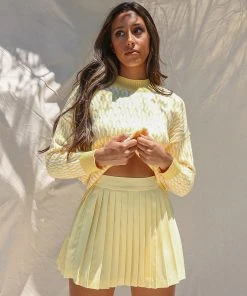 Peppermayo Exclusive No Boundaries Tennis Skirt - Yellow 11 Peppermayo Exclusive No Boundaries Tennis Skirt - Yellow