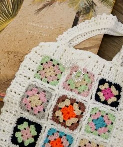 Peppermayo Ready For Summer Crochet Bag - White Multi New & Most Loved