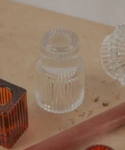 Candle Co New Accessories Arlo Vintage Candle Holder - Clear