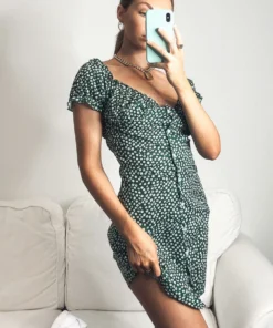 Peppermayo Laps Around The Sun Mini Dress - Green