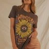 Wrangler Eye Flora Tee - Worn Black New & Most Loved 2 Wrangler Eye Flora Tee - Worn Black New & Most Loved