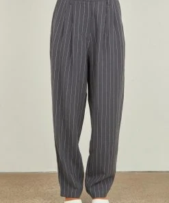 Nude Lucy New & Most Loved Finley Pinstripe Tailored Pant - Navy Pinstripe