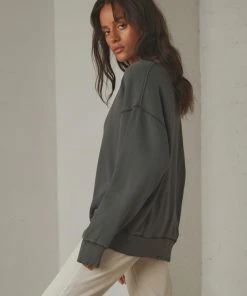 Thrills Underline Slouch Crew - Merch Black 10 Thrills Underline Slouch Crew - Merch Black