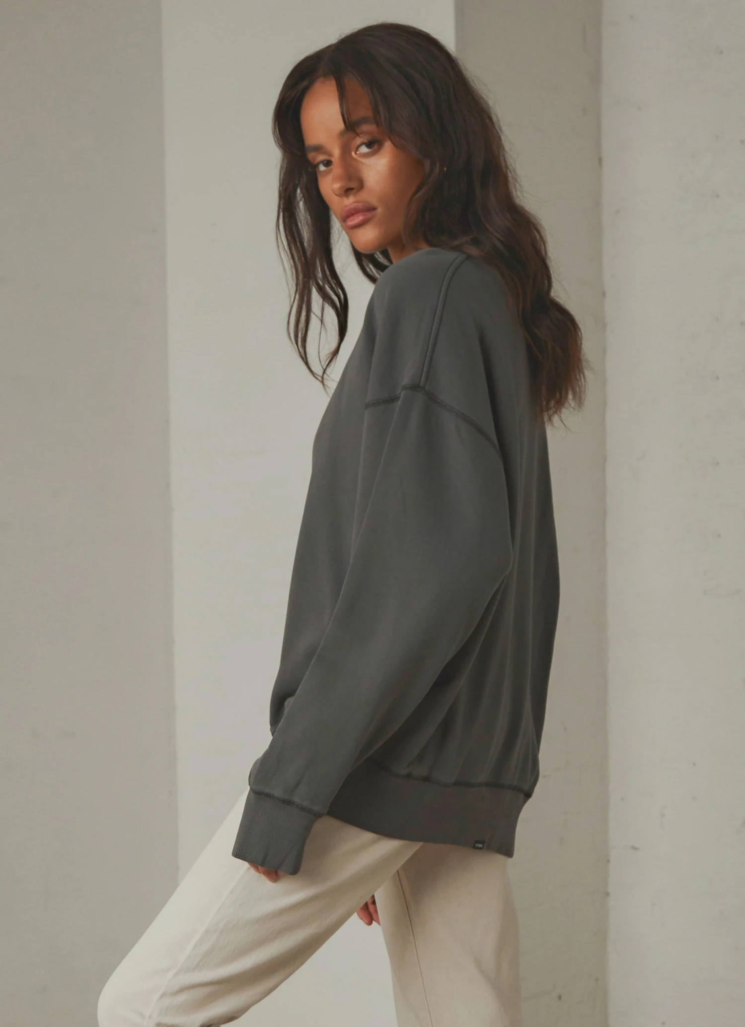 Thrills Underline Slouch Crew - Merch Black 6 Thrills Underline Slouch Crew - Merch Black