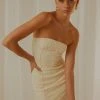 Peppermayo Exclusive Summer Brunch Tube Mini Dress - Ivory