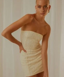 Peppermayo Exclusive Summer Brunch Tube Mini Dress - Ivory