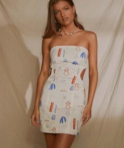 Peppermayo Exclusive Miya Linen Mini Dress - Santorini 11 Peppermayo Exclusive Miya Linen Mini Dress - Santorini