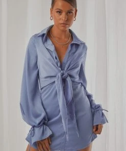 Peppermayo Don't Stop Me Now Mini Dress - Blue