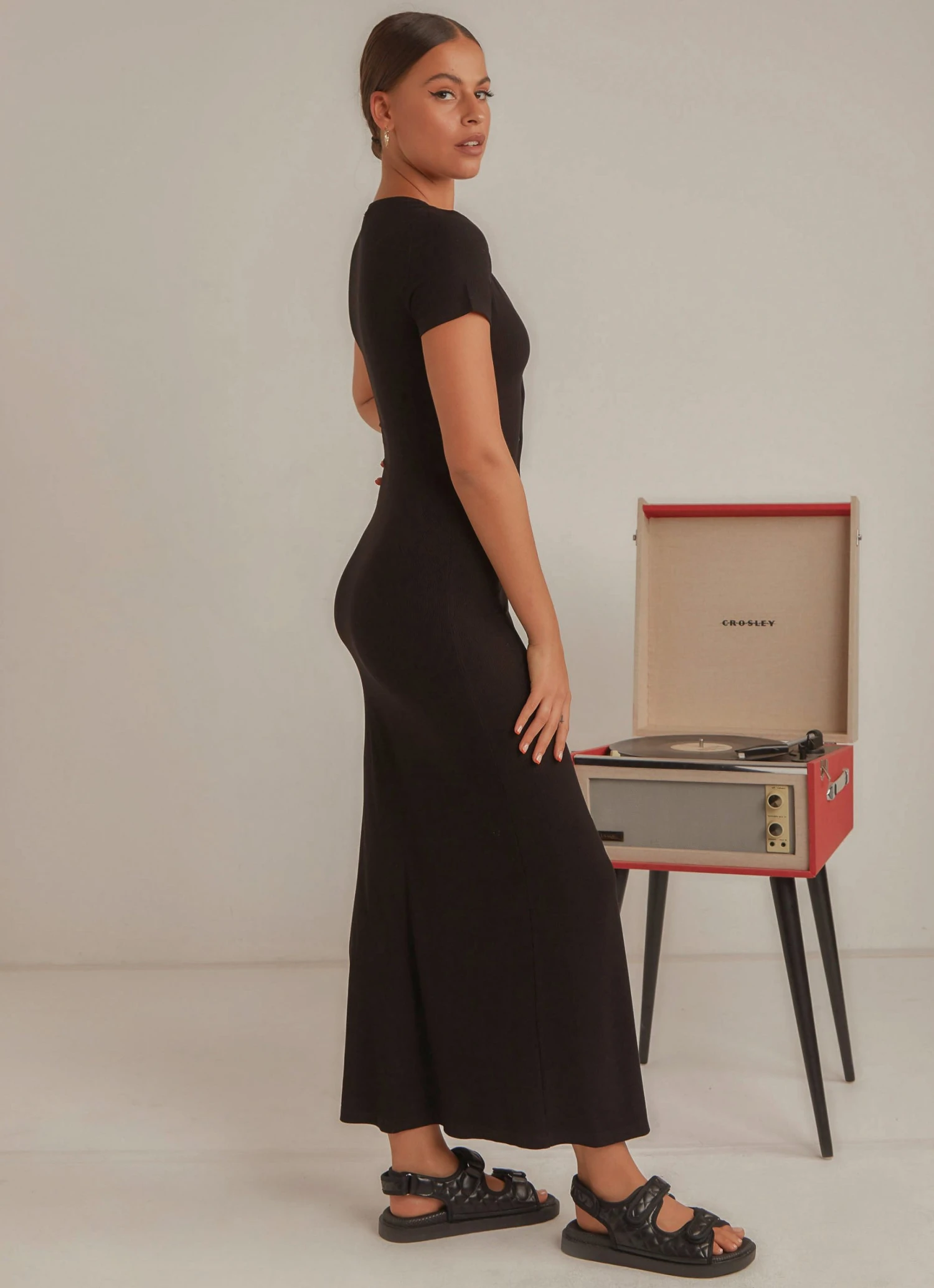 Peppermayo New & Most Loved Sliding Doors Midi Dress - Black 5 Peppermayo New & Most Loved Sliding Doors Midi Dress - Black