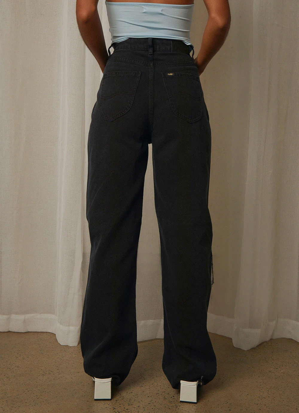 Lee High Baggy Jean - Exalt Black New & Most Loved 6 Lee High Baggy Jean - Exalt Black New & Most Loved