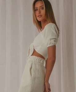 Peppermayo Exclusive Palma Crop - White Muslin 10 Peppermayo Exclusive Palma Crop - White Muslin