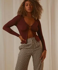 Peppermayo Pamela Long Sleeve Top - Choc Brown New & Most Loved 9 Peppermayo Pamela Long Sleeve Top - Choc Brown New & Most Loved