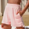 Peppermayo Exclusive St Tropez Terry Shorts - Pink New Bottoms 1 Peppermayo Exclusive St Tropez Terry Shorts - Pink New Bottoms