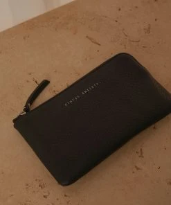 Status Anxiety Smoke And Mirrors Zip Wallet - Black New & Most Loved