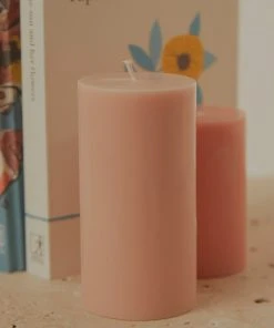 Candle Co Moreton Eco Slim Pillar Candle- 5 X 10cm - Toffee New & Most Loved