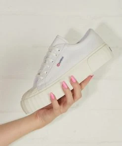 Superga New & Most Loved 2631 Stripe Platform - White Avorio