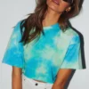 Peppermayo Exclusive Tops Act Up Crop - Green/Blue 1 Peppermayo Exclusive Tops Act Up Crop - Green/Blue