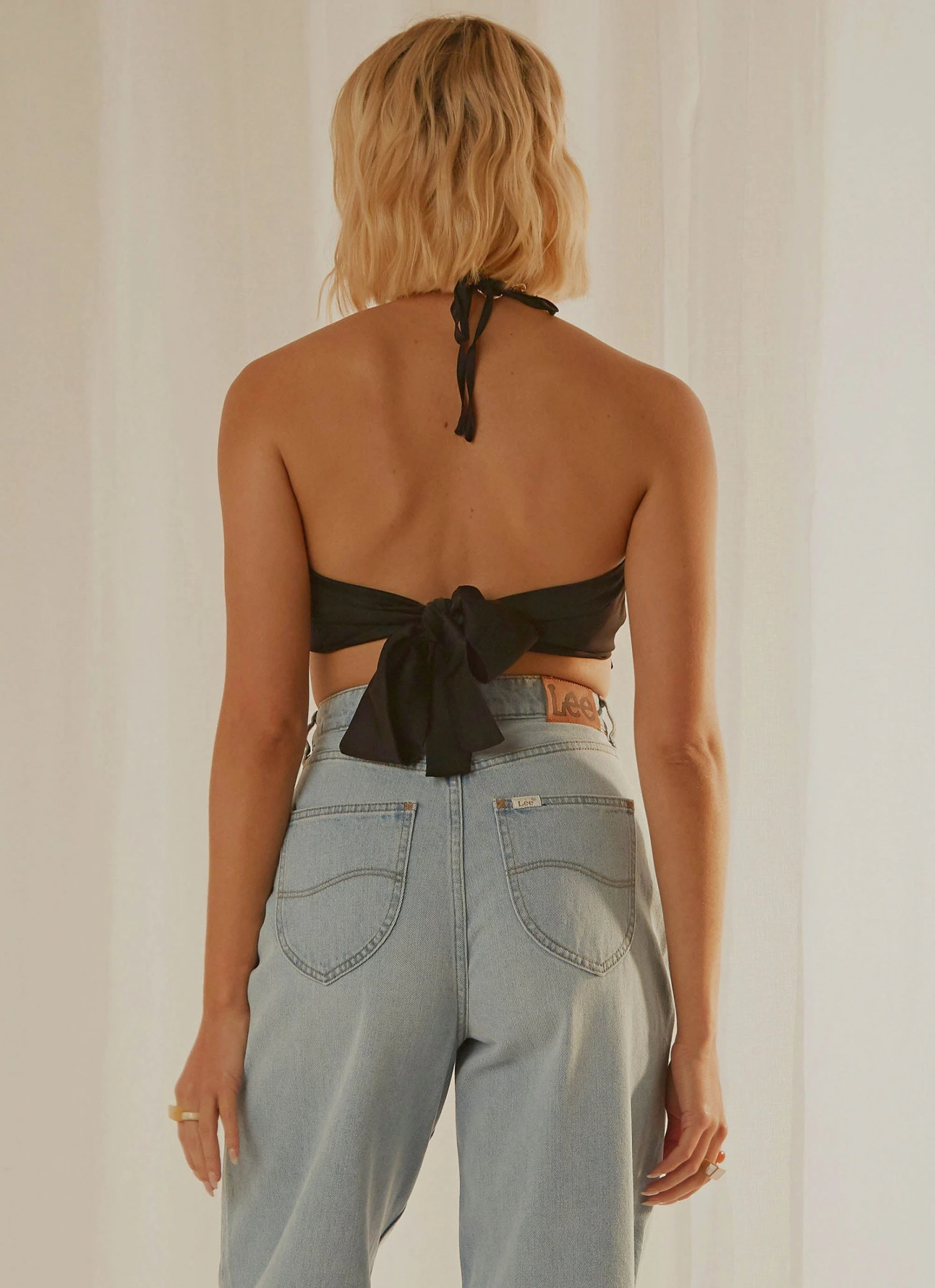 4th & Reckless Faye Top - Black Satin 4th & Reckless Faye Top - Black Satin