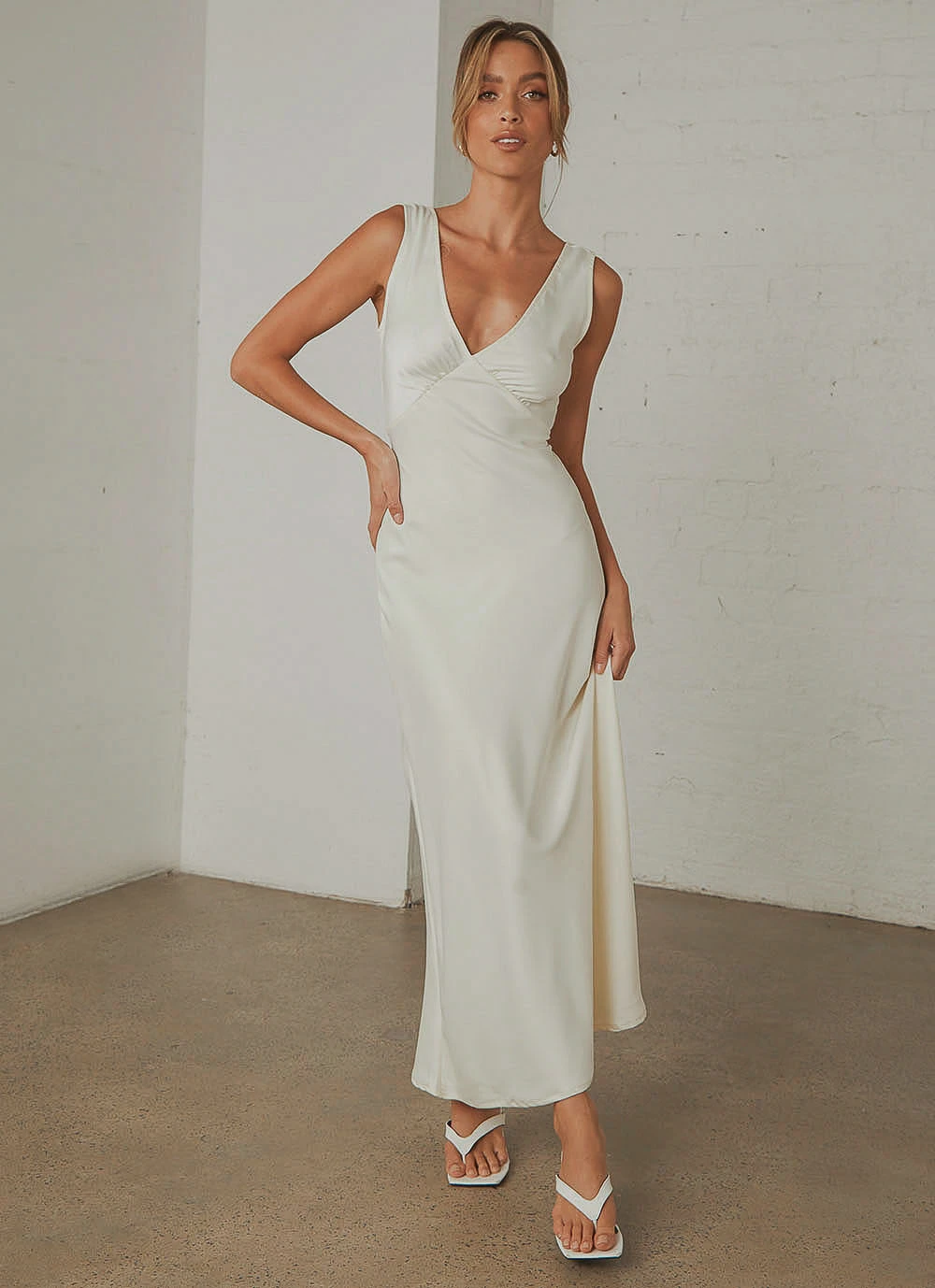 Peppermayo Exclusive Loren Midi Dress - Ivory 3 Peppermayo Exclusive Loren Midi Dress - Ivory