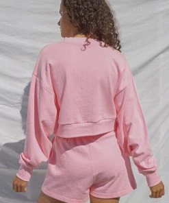 Vacancy Supply Arrival Cropped Jumper - Pink Soda 7 Vacancy Supply Arrival Cropped Jumper - Pink Soda