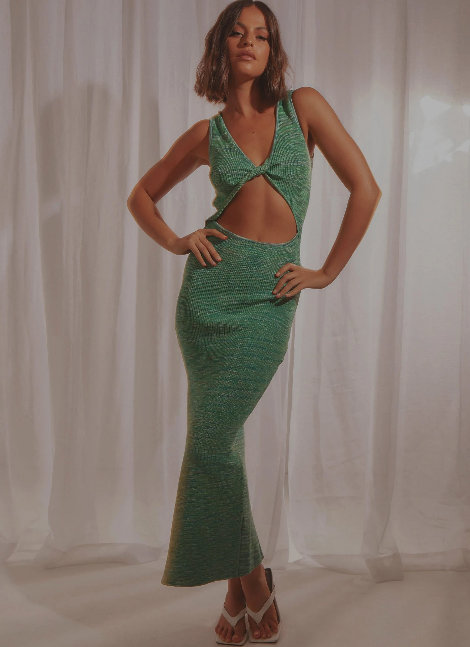 Peppermayo Isla Knit Midi Dress - Green 5 Peppermayo Isla Knit Midi Dress - Green