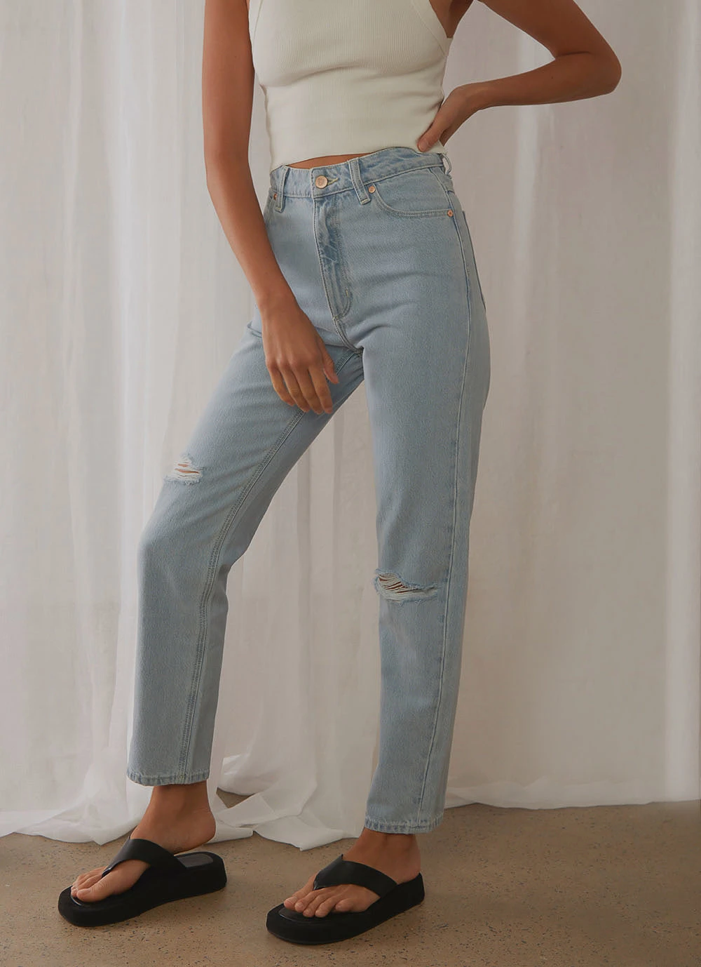 Abrand A 94 Slim Jeans - Daisy Blue New & Most Loved 6 Abrand A 94 Slim Jeans - Daisy Blue New & Most Loved