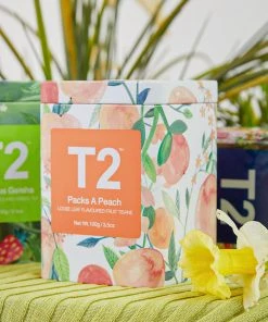 T2 Packs A Peach Tea 100g Icon Tin - Loose Leaf New & Most Loved
