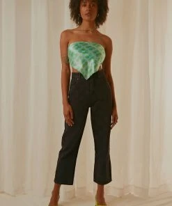 Afends New & Most Loved Shelby Organic Denim Floral Jean - Washed Black