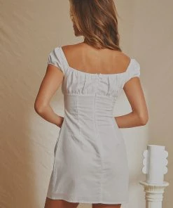 National Breast Cancer Foundation X Peppermayo Eastwood Linen Mini Dress - White New & Most Loved 11 National Breast Cancer Foundation X Peppermayo Eastwood Linen Mini Dress - White New & Most Loved