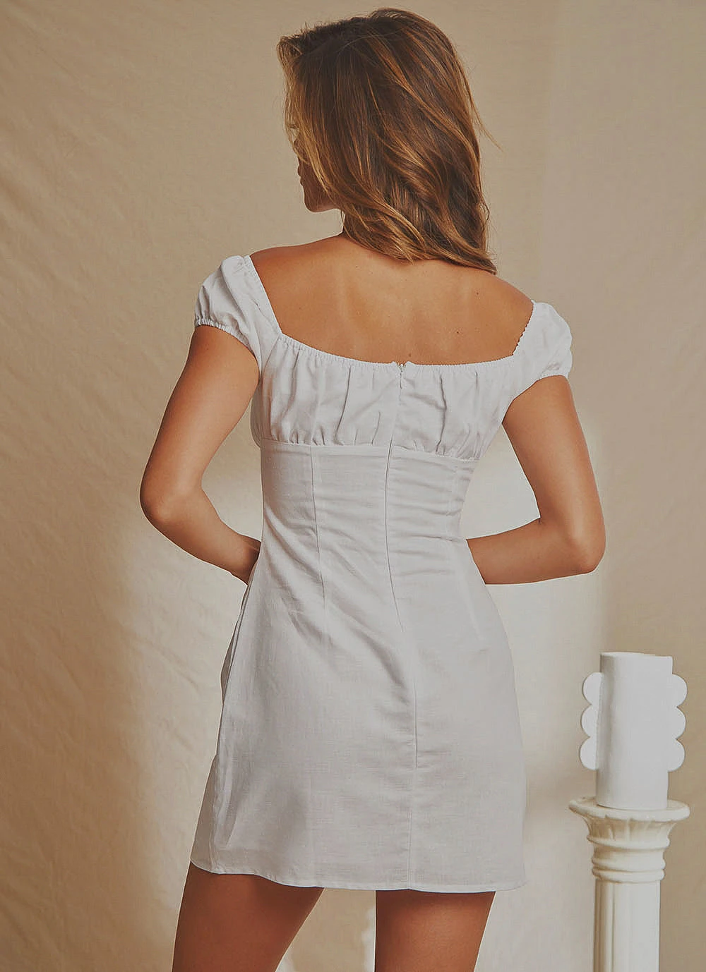 National Breast Cancer Foundation X Peppermayo Eastwood Linen Mini Dress - White New & Most Loved 7 National Breast Cancer Foundation X Peppermayo Eastwood Linen Mini Dress - White New & Most Loved