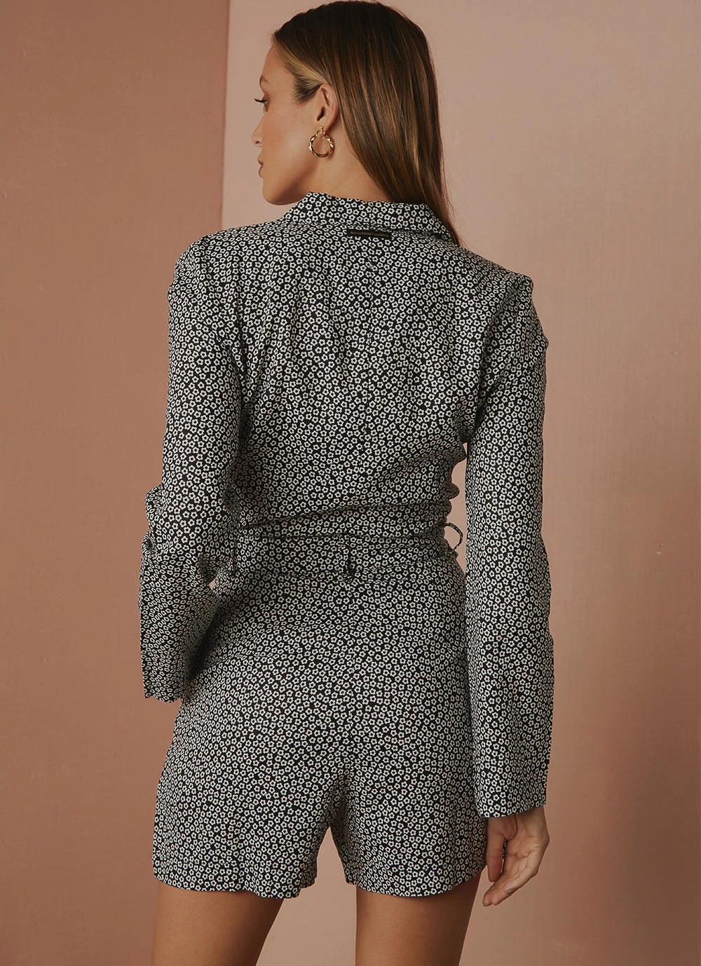 Afends Sahara - Hemp Playsuit - Black Floral 7 Afends Sahara - Hemp Playsuit - Black Floral