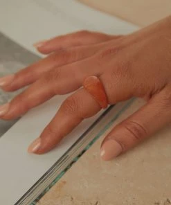 Peppermayo See The World Resin Ring - Orange New & Most Loved