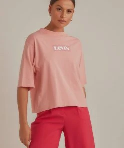 Levi's Heavyweight Box Logo Tee - Peony New & Most Loved