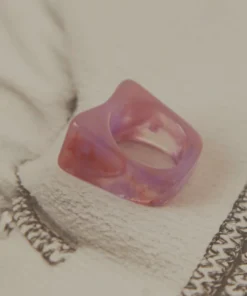 Peppermayo New Accessories Art House Resin Ring - Pink