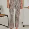 Peppermayo Exclusive Palmero Pants - Choc Brown Gingham