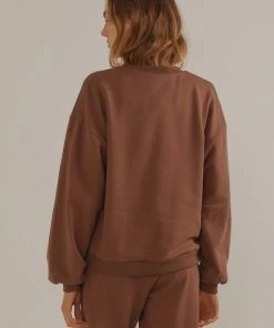 Vacancy Supply Holiday House Crewneck - Choc Brown