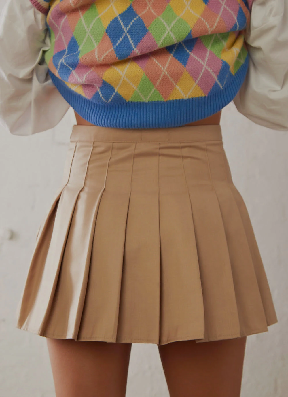 Peppermayo Her Game Pleated Mini Skirt - Beige 7 Peppermayo Her Game Pleated Mini Skirt - Beige