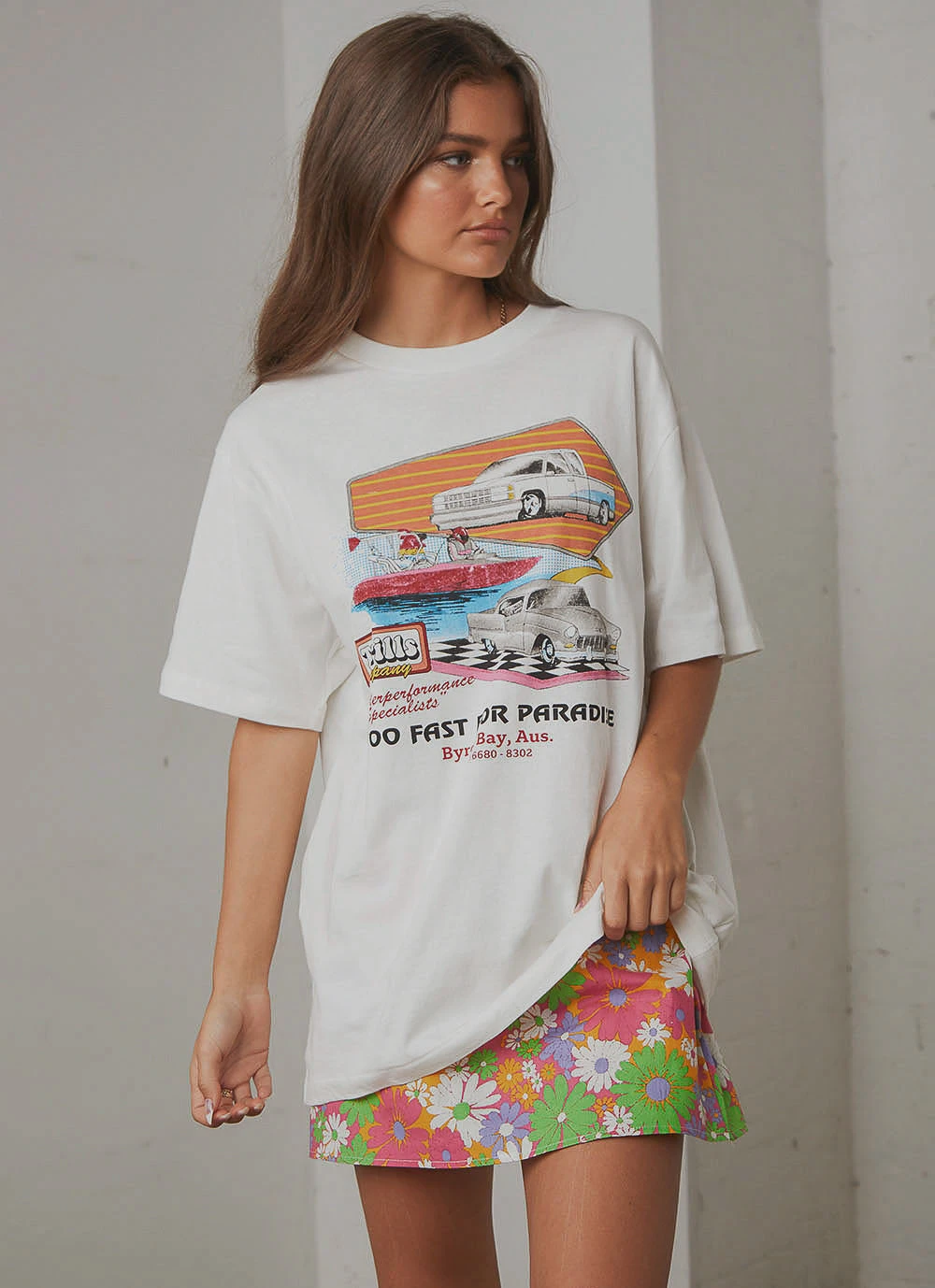 Thrills Speedsters Merch Tee - Dirty White New & Most Loved 5 Thrills Speedsters Merch Tee - Dirty White New & Most Loved