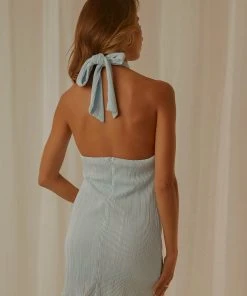 Peppermayo Exclusive A New City Halter Mini Dress - Baby Blue New & Most Loved 11 Peppermayo Exclusive A New City Halter Mini Dress - Baby Blue New & Most Loved
