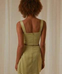Peppermayo Exclusive Hollywood Darling Bustier Top - Pistachio 11 Peppermayo Exclusive Hollywood Darling Bustier Top - Pistachio