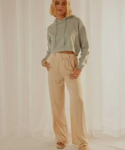 Lee Baggy Crop Hoodie - Shark Blue