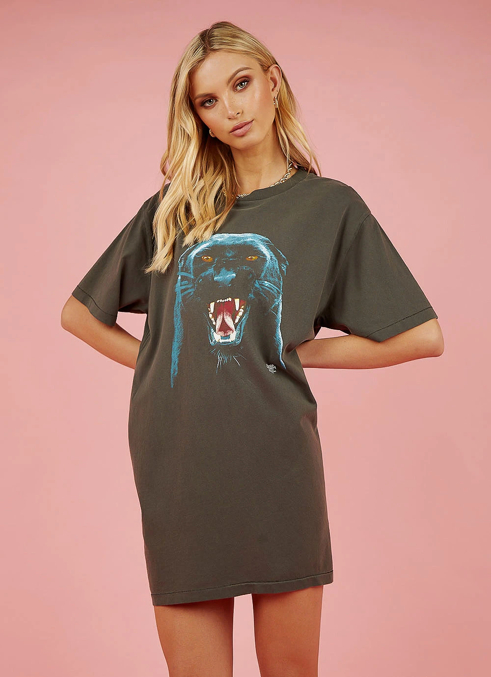 Thrills Prowler Merch Tee Dress - Merch Black New & Most Loved 3 Thrills Prowler Merch Tee Dress - Merch Black New & Most Loved