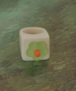 Peppermayo Tiana Resin Ring - Green New & Most Loved