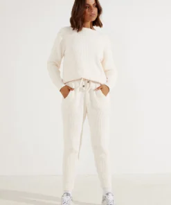 Peppermayo New Bottoms Astrid Knit Pants - Cream 11 Peppermayo New Bottoms Astrid Knit Pants - Cream