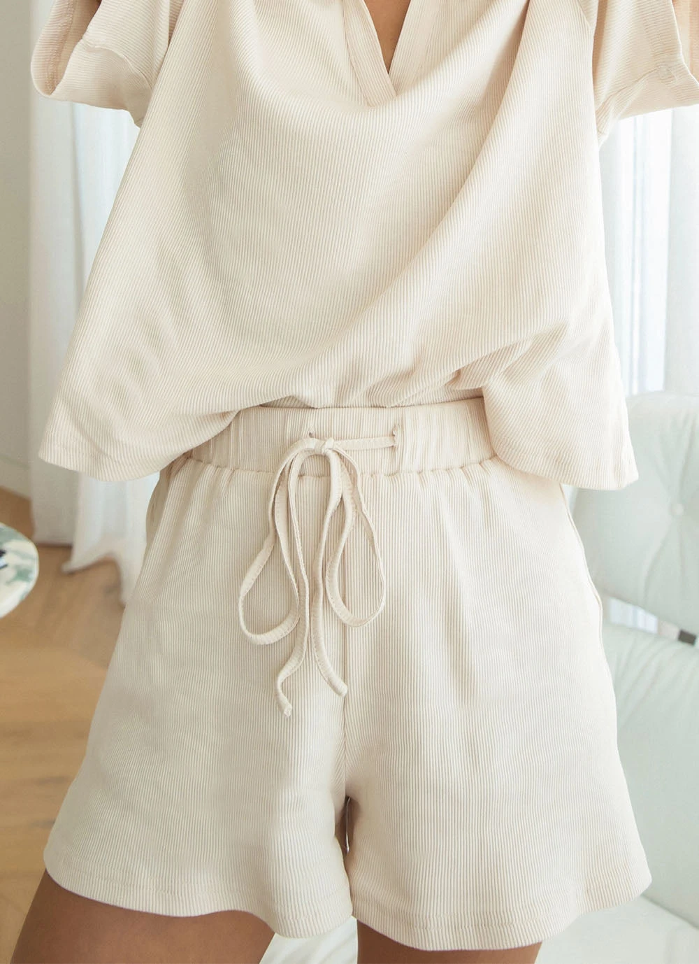 Peppermayo Exclusive Casita Shorts - Light Beige New & Most Loved 3 Peppermayo Exclusive Casita Shorts - Light Beige New & Most Loved