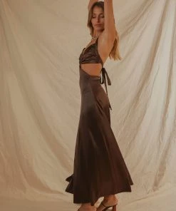 Peppermayo Exclusive Palas Maxi Dress - Chocolate 5 Peppermayo Exclusive Palas Maxi Dress - Chocolate